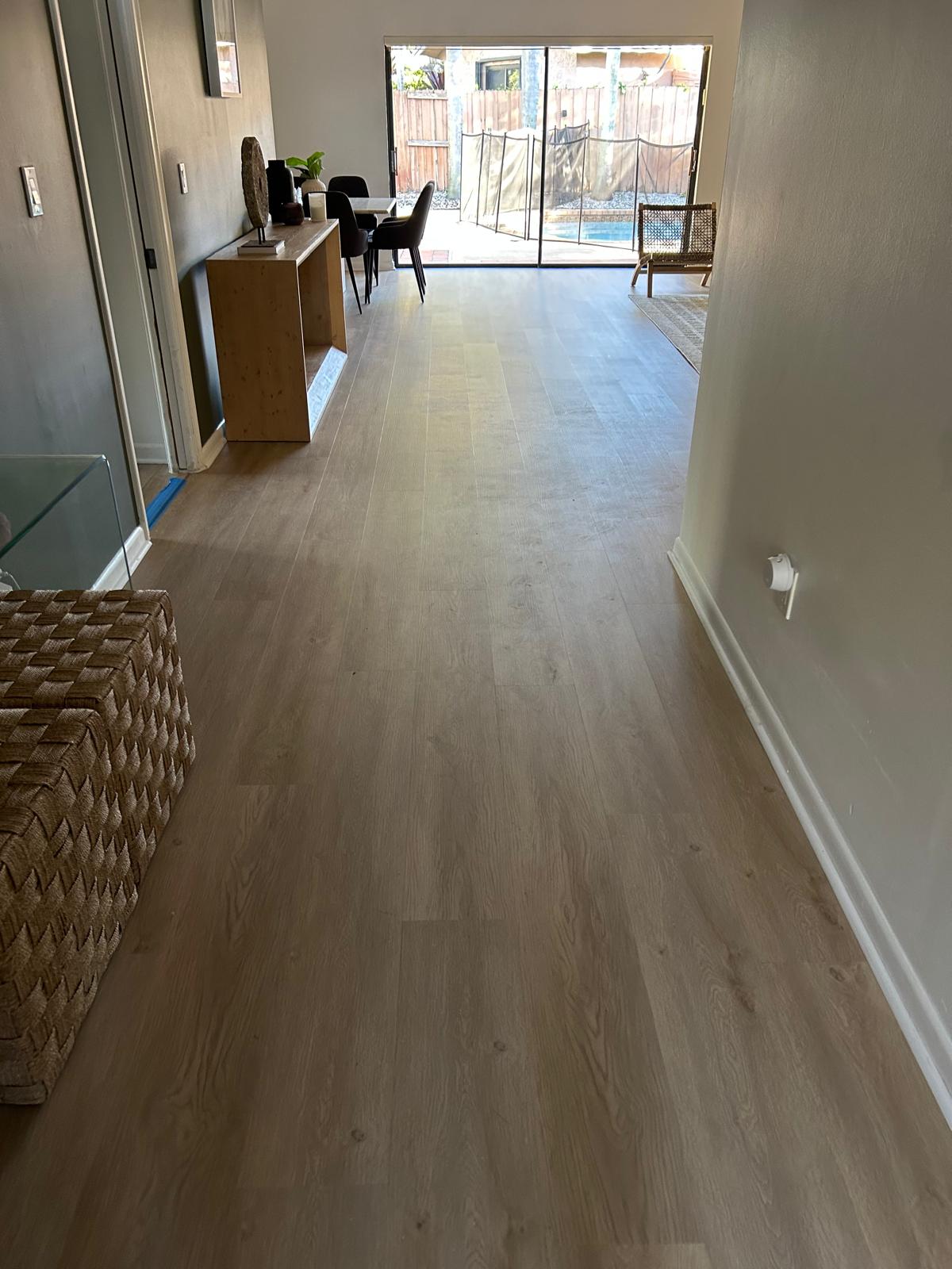 Residential flooring installation Miami bedroom